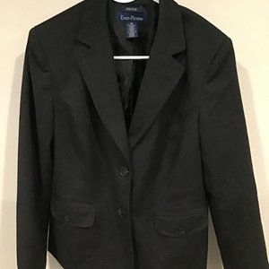 Evan Picone wm lined blazer size 10 charcoal